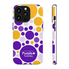 Load image into Gallery viewer, Purple Tuesday Tough Patterned Phone Case
