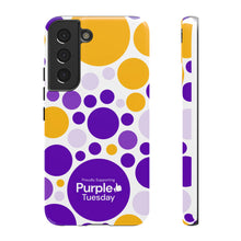 Load image into Gallery viewer, Purple Tuesday Tough Patterned Phone Case
