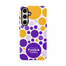 Load image into Gallery viewer, Purple Tuesday Tough Patterned Phone Case
