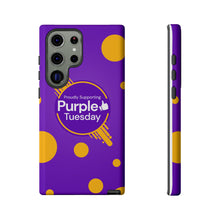 Load image into Gallery viewer, Proudly Supporting Purple Tuesday Tough Phone Case
