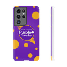 Load image into Gallery viewer, Proudly Supporting Purple Tuesday Tough Phone Case
