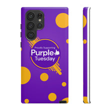 Load image into Gallery viewer, Proudly Supporting Purple Tuesday Tough Phone Case
