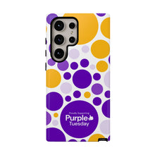 Load image into Gallery viewer, Purple Tuesday Tough Patterned Phone Case
