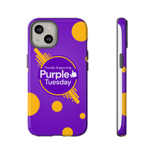 Load image into Gallery viewer, Proudly Supporting Purple Tuesday Tough Phone Case
