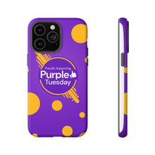 Load image into Gallery viewer, Proudly Supporting Purple Tuesday Tough Phone Case
