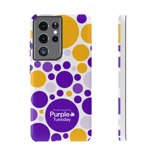 Load image into Gallery viewer, Purple Tuesday Tough Patterned Phone Case
