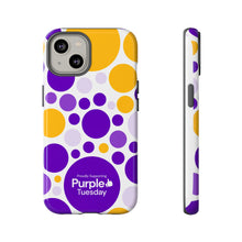 Load image into Gallery viewer, Purple Tuesday Tough Patterned Phone Case
