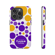 Load image into Gallery viewer, Purple Tuesday Tough Patterned Phone Case
