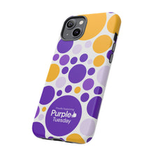 Load image into Gallery viewer, Purple Tuesday Tough Patterned Phone Case
