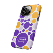 Load image into Gallery viewer, Purple Tuesday Tough Patterned Phone Case
