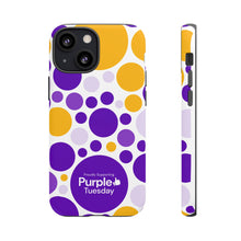 Load image into Gallery viewer, Purple Tuesday Tough Patterned Phone Case
