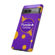 Load image into Gallery viewer, Proudly Supporting Purple Tuesday Tough Phone Case
