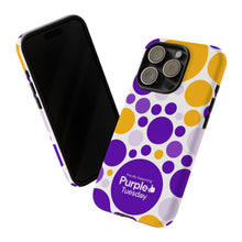 Load image into Gallery viewer, Purple Tuesday Tough Patterned Phone Case
