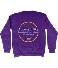 Load image into Gallery viewer, Accessibility Everyday, Everywhere, for everyone Sweatshirt
