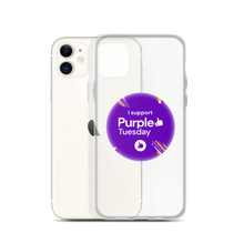 Load image into Gallery viewer, Purple Tuesday Clear Case for iPhone®
